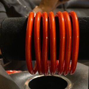 Elegant Red Bracelet Set